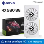 Soyo grafikkarten radeon rx580 8g gddr5 speicher videospiel karte pcie 3,0x16 gpu desktop computer komponenten amd rx 8g