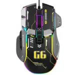 G6 Gaming Mouse Wired 128000DPI ChipA826 RGB Macro-programmable Ergonomic design superior for Gaming and Work 1