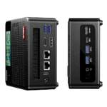 AOOSTAR GEM12 Pro Max Mini PC with Display, Fingerprint Unlock, AMD Ryzen 7 8845HS 8 Core Max 5.1GHz, 32GB DDR5 RAM 1TB SSD 5