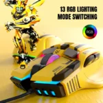 G6 Gaming Mouse Wired 128000DPI ChipA826 RGB Macro-programmable Ergonomic design superior for Gaming and Work 3