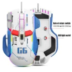 G6 Gaming Mouse Wired 128000DPI ChipA826 RGB Macro-programmable Ergonomic design superior for Gaming and Work 5