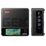 AOOSTAR GEM12 Pro Max Mini PC with Display, Fingerprint Unlock, AMD Ryzen 7 8845HS 8 Core Max 5.1GHz, 32GB DDR5 RAM 1TB SSD 2