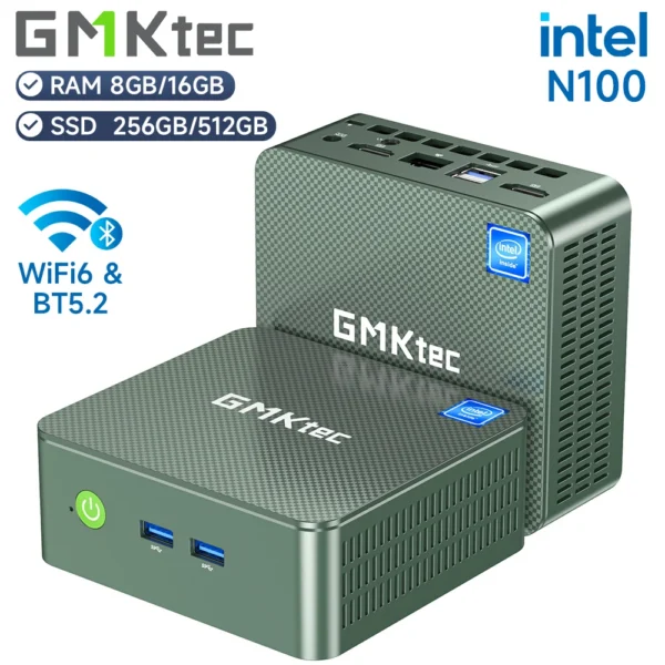 GMKtec G3 Mini PC Intel Alder Lake N100 Windows 11 Pro Mini PC 8/16GB DDR4 256/512GB PCIe M.2 SSD WiFi 6 BT5.2 Desktop Computer 1